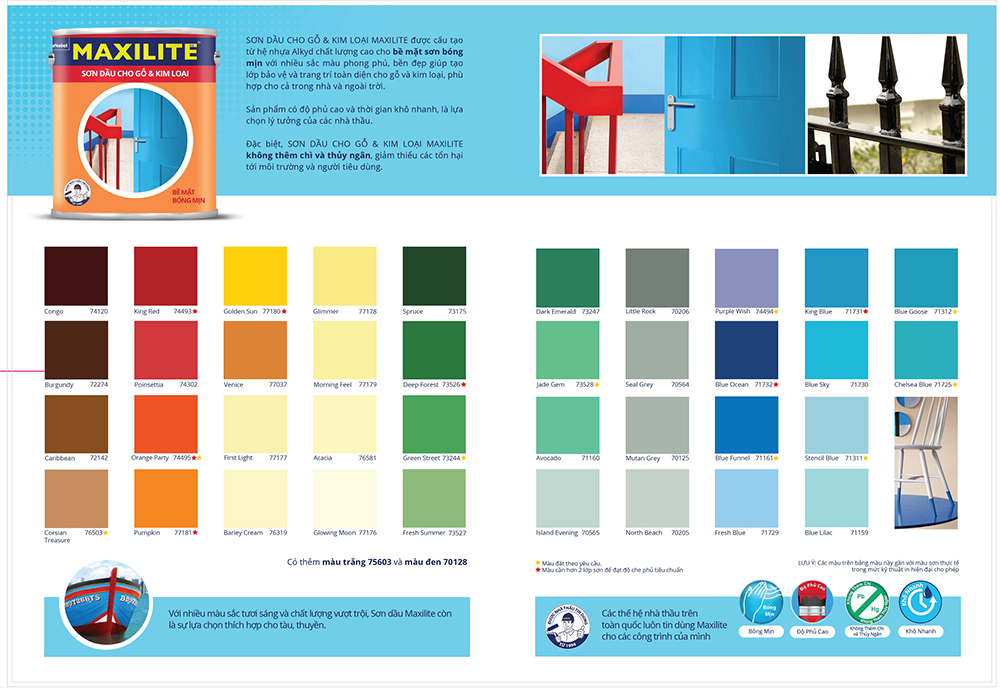 colour card maxilite enamel son page 0002